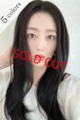 《Sサイズ》front lace wig☆センターパート☆ワンレンストレートロング【ナチュラルブラック】