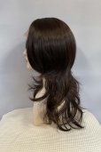 画像10: front ＆つむじlace wigセンター分けハイレイヤーデザインカットセミロング【ロゼブラウン】