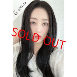 画像: 《Sサイズ》front lace wig☆センターパート☆ワンレンストレートロング【ナチュラルブラック】