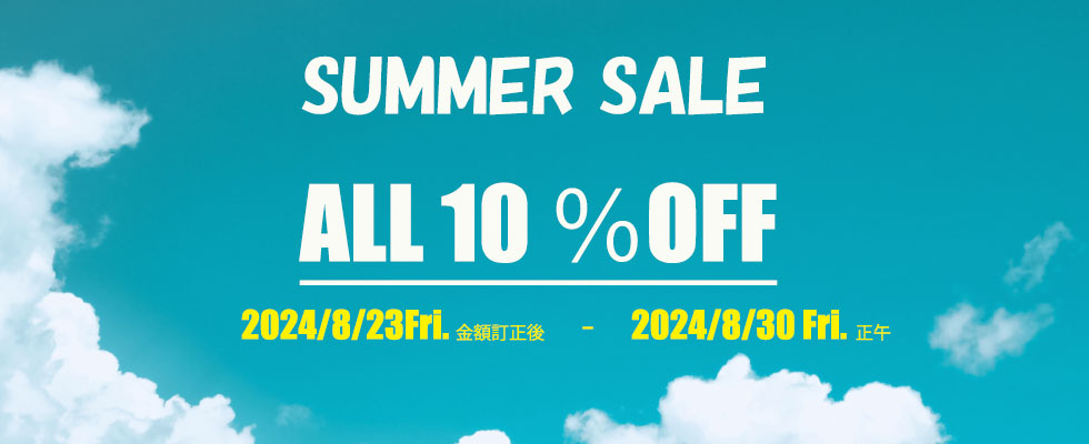 画像: 【SUGARCRANZ】SUMMER SALE！ALL10％OFF！！